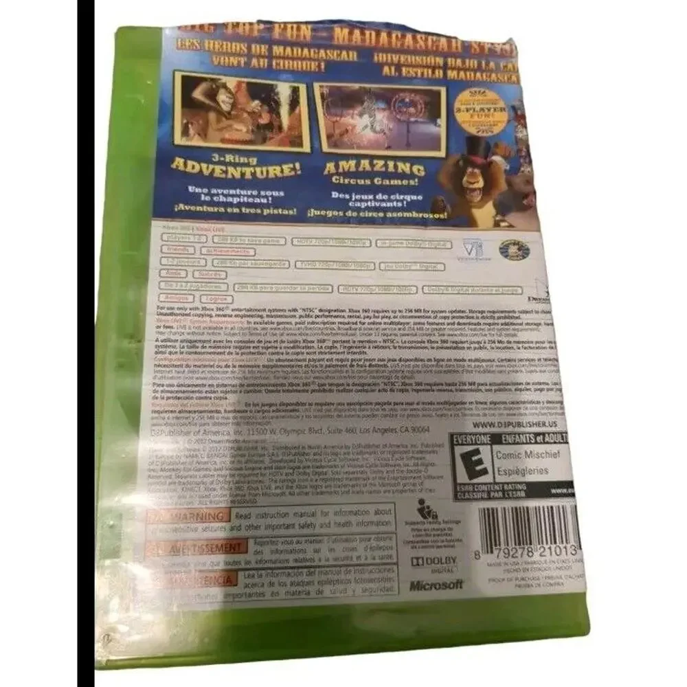 Madagascar 3: The Video Game (Microsoft Xbox 360, 2012) no manual